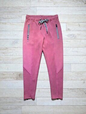 TLF Apparel Pink Reflective Zip Joggers Medium